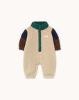 Color Block Polar Sherpa One piece - dark green