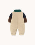 Color Block Polar Sherpa One piece - dark green