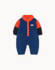 Color Block Polar Sherpa One piece - summer red