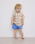 Smiling woven shorts - baby