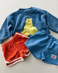 Smiling woven shorts - baby