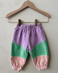 Lila color block jogging pants - baby
