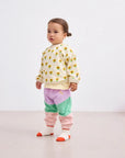 Lila color block jogging pants - baby