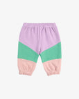 Lila color block jogging pants - baby