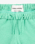 Green color block jogging pants