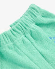 Green color block jogging pants
