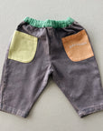 Color block woven pants - baby
