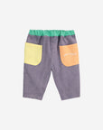 Color block woven pants - baby