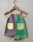 Color block woven playsuit - baby