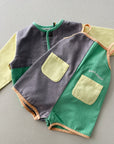 Color block woven playsuit - baby