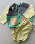 Color block woven jacket - baby
