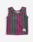 Striped terry cloth tank top - baby