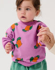 Tangerine all over sweatshirt - baby