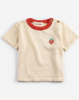 Pixel Strawberry knitted T-shirt - BABY