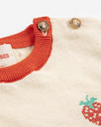 Pixel Strawberry knitted T-shirt - BABY