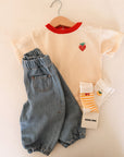 Pixel Strawberry knitted T-shirt - BABY