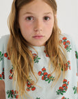 Juicy Tomatoes all over cropped T-shirt - KIDS