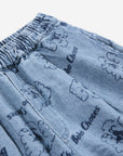 Pickles The Dog all over denim short - KIDS