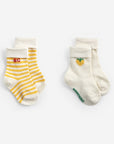 Pixel Strawberry short socks pack x 2 - BABY