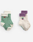 Pixel Sugar beet short socks pack x 2 - BABY