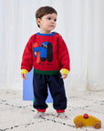 Color block jogging pants - baby