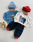 Color block jogging pants - baby