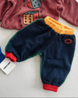 Color block jogging pants - baby