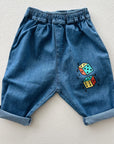 Roll The Dice light denim pants - baby