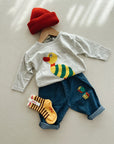 Roll The Dice light denim pants - baby