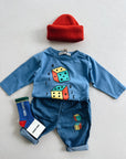 Roll The Dice light denim pants - baby