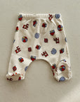 Toys all over footed leggings - newborn