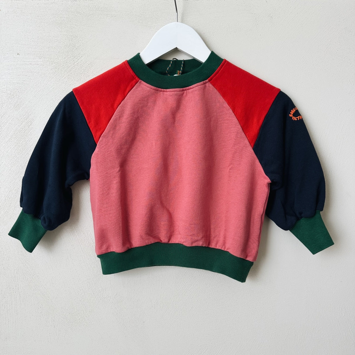 Tic Tac Toe color block sweatshirt - kids