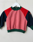 Tic Tac Toe color block sweatshirt - kids