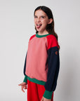 Tic Tac Toe color block sweatshirt - kids