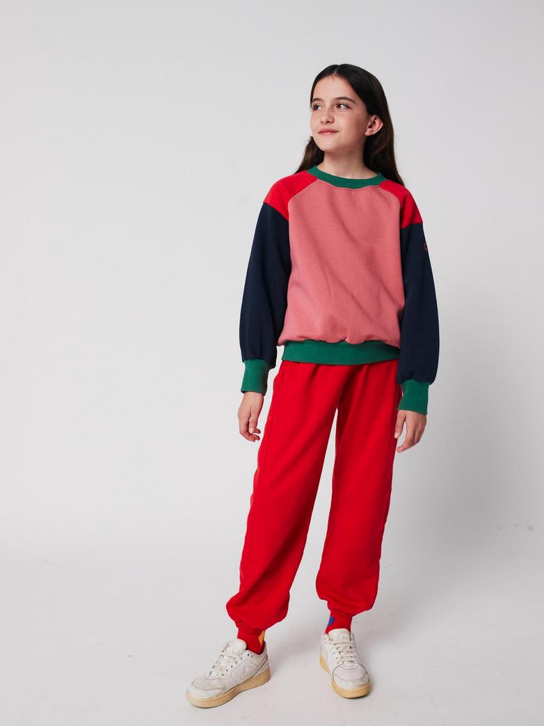 Tic Tac Toe color block sweatshirt - kids