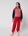 Tic Tac Toe color block sweatshirt - kids
