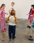 Tic Tac Toe denim pants - kids