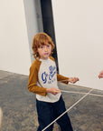Tic Tac Toe denim pants - kids