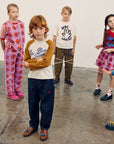 Tic Tac Toe denim pants - kids
