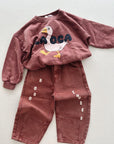 Bobo Choses brown denim pants - kids