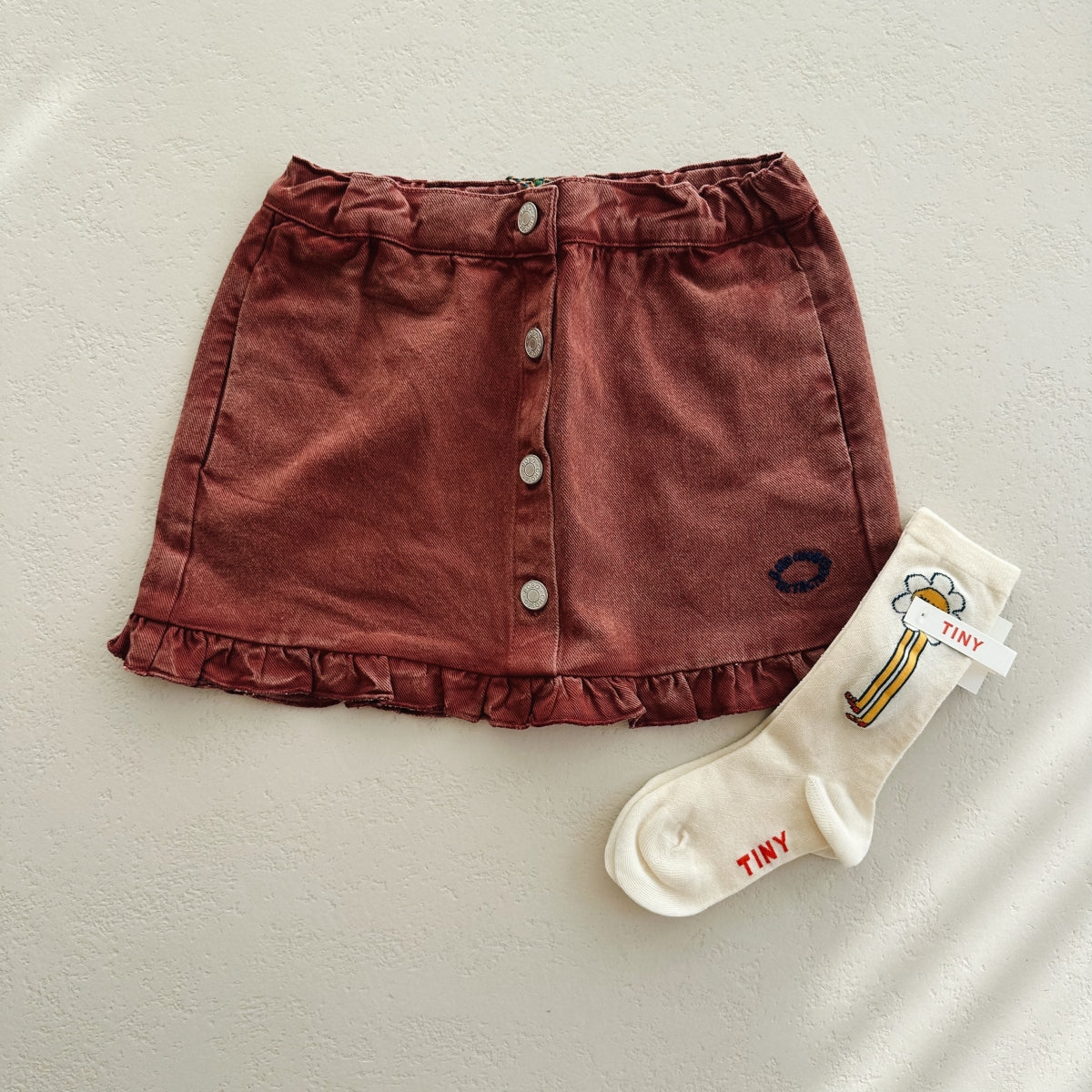 Tic Tac Toe ruffled skirt - kids