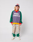 Color block ranglan sweatshirt - kids