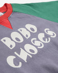 Color block ranglan sweatshirt - kids