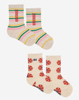 Kaleidoscope long socks pack x2 - baby