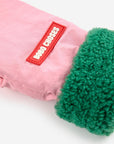 Pink bicolor mittens - kids