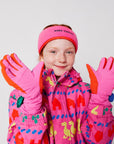 Pink ski gloves - Kids