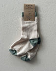 SOCKS KIDS - cream/sage