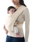 NEWBORN DRAAGZAK - EMBRACE SOFT KNIT CREAM