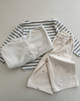 BOATNECK STRIPE TEE SKY