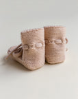 Booties 0-9m - Apricot